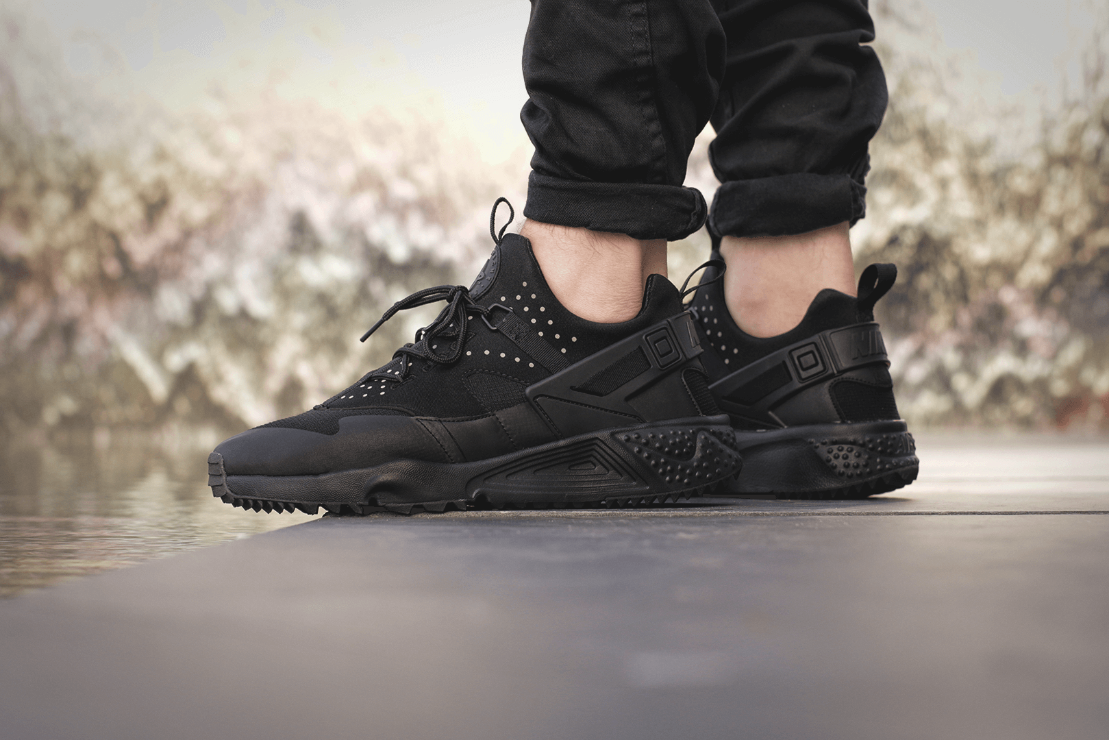 nike huarache utility noir