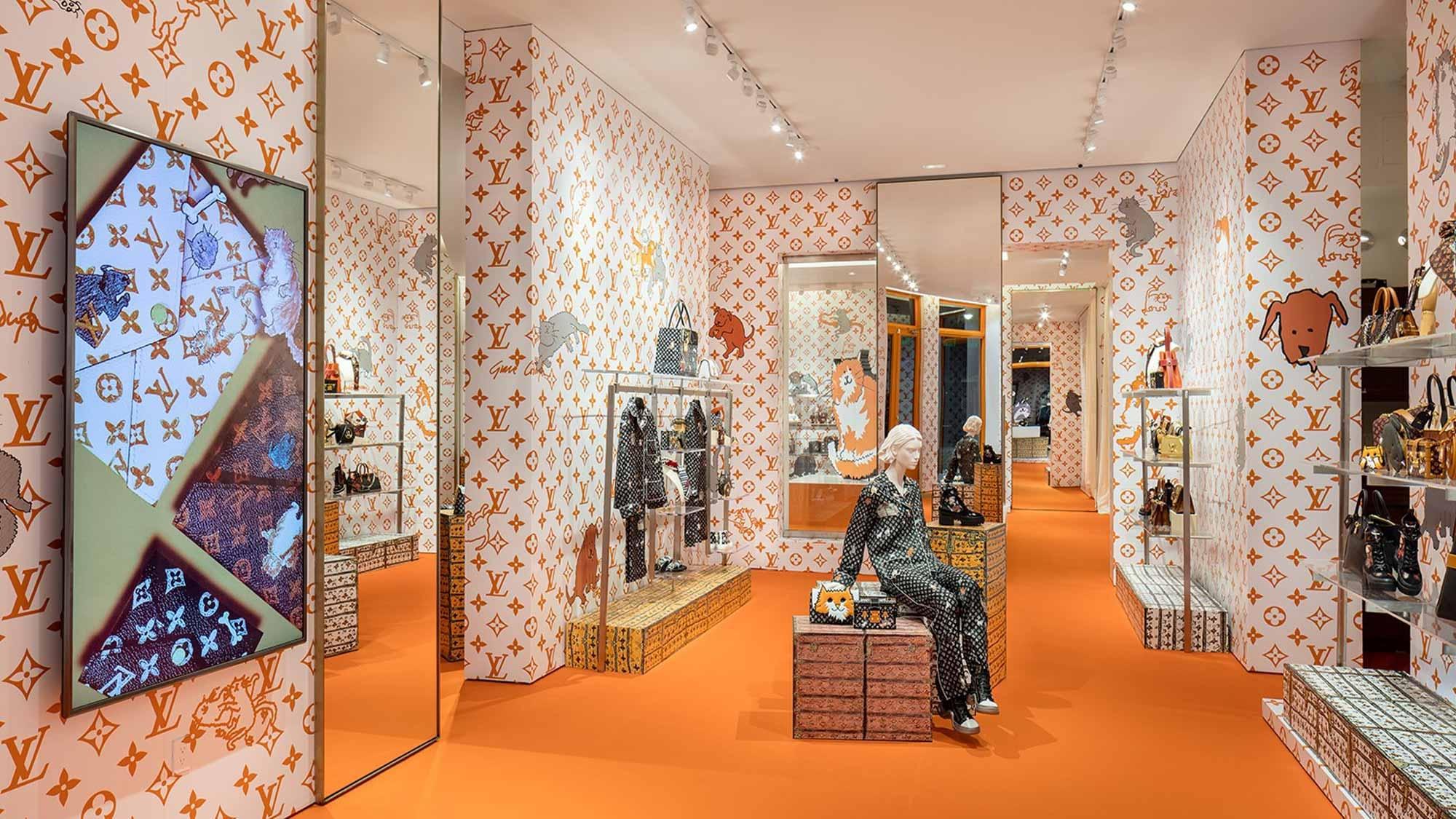 Louis Vuitton x Grace Coddington Selfridges Cat Pop-up store
