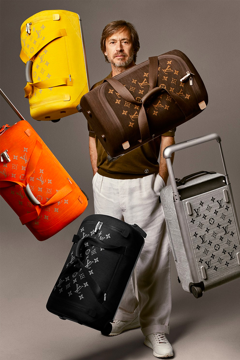 marc newson redesigns iconic louis vuitton luggage using soft