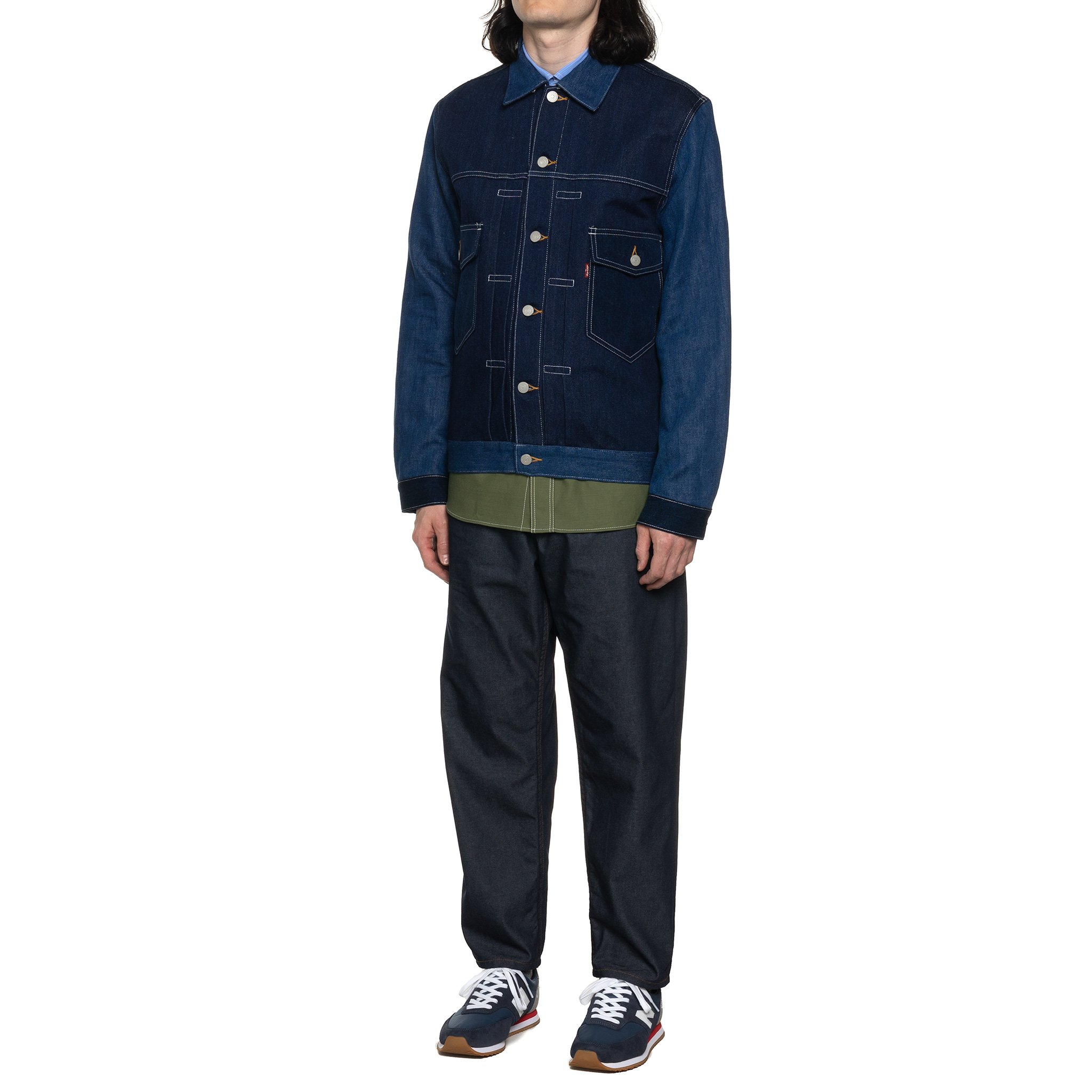 Junya Watanabe Man x Levis giacca in denim blu indigo in cotone