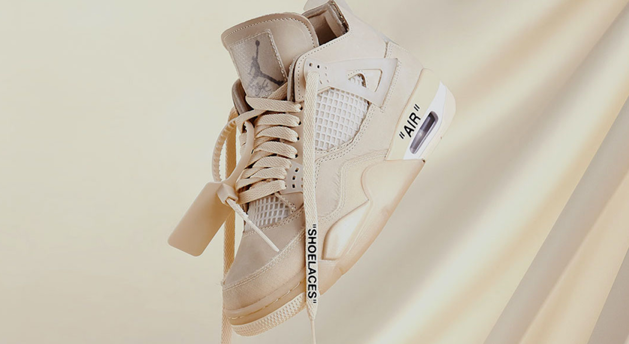 Off-White™ x Air Jordan 4 Sail Official Images