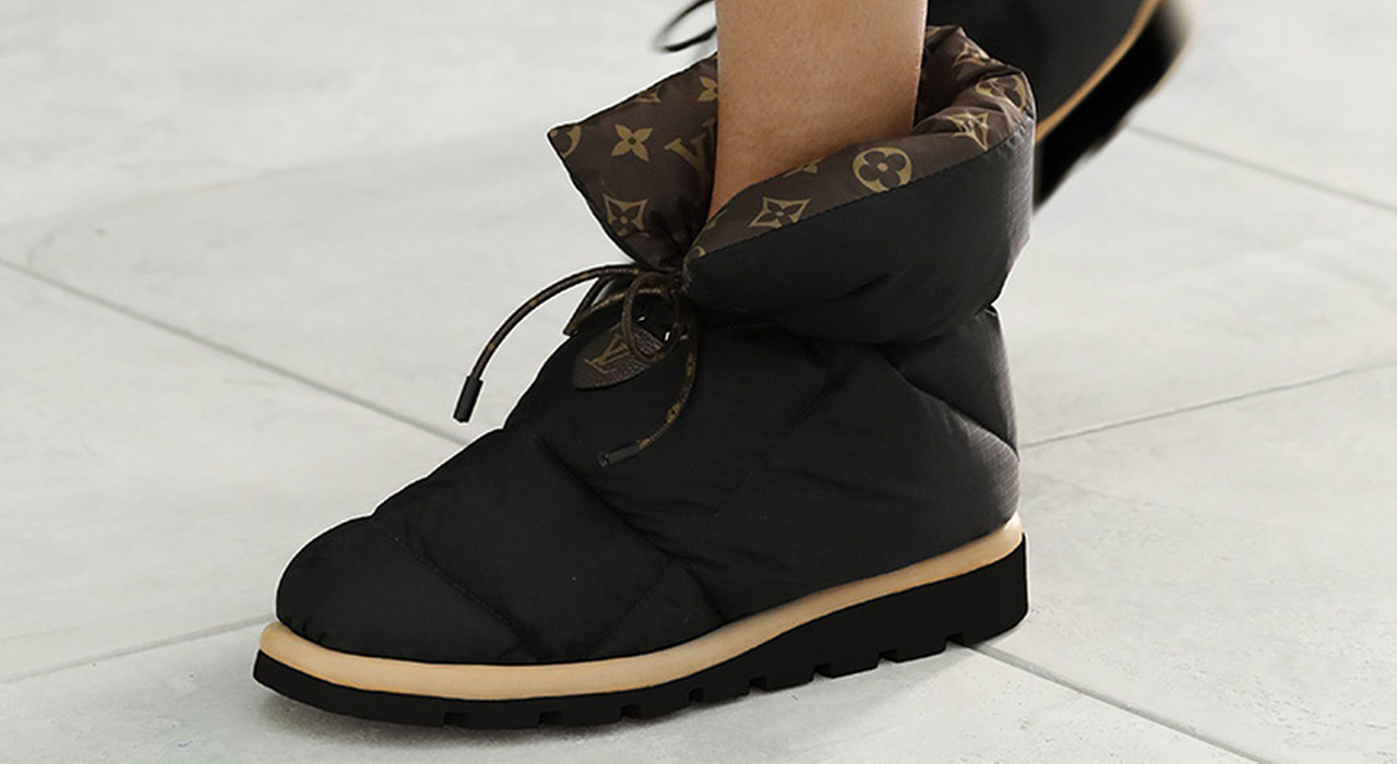 Louis Vuitton's 'pillow' boots are basically a luxury duvet for
