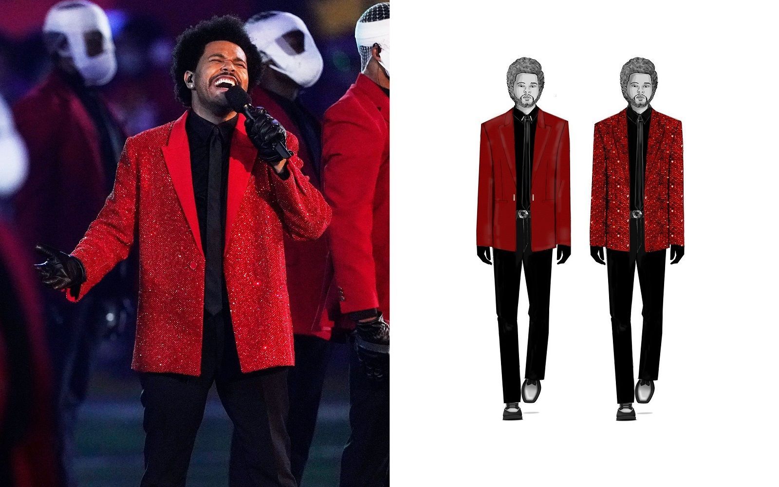 The Weeknd's Super Bowl outfit took 250 hours to complete – 97.9 WRMF