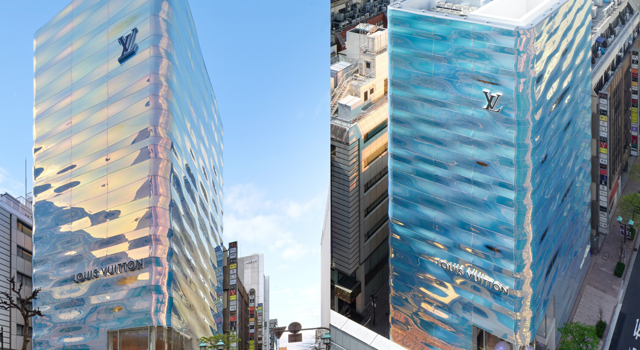 Cool Spaces: The Iridescent Louis Vuitton Ginza Namiki Store in Tokyo