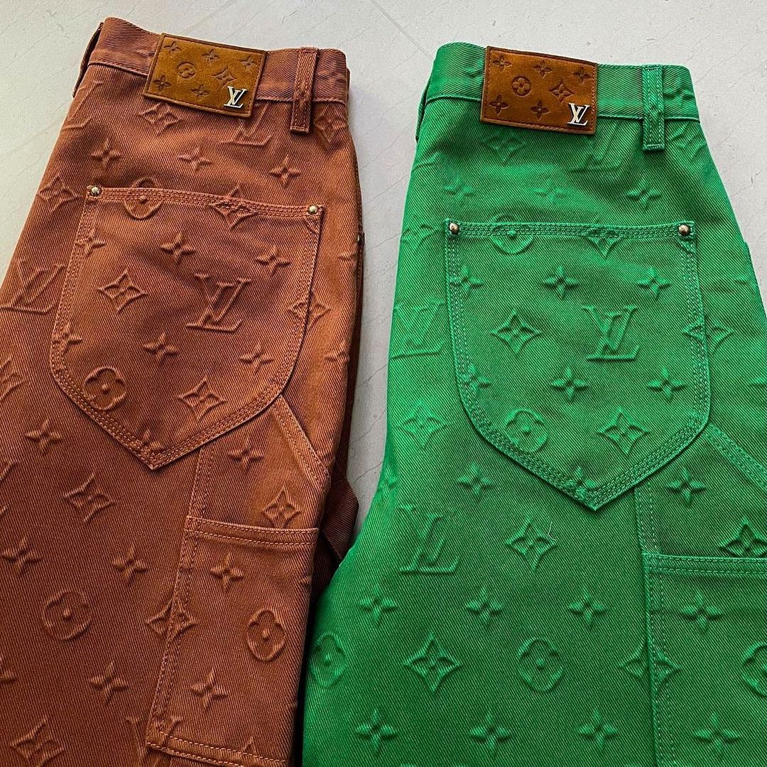 LOUIS VUITTON MONOGRAM WORKWEAR CARPENTER PANTS - GREEN – CLB XXIII